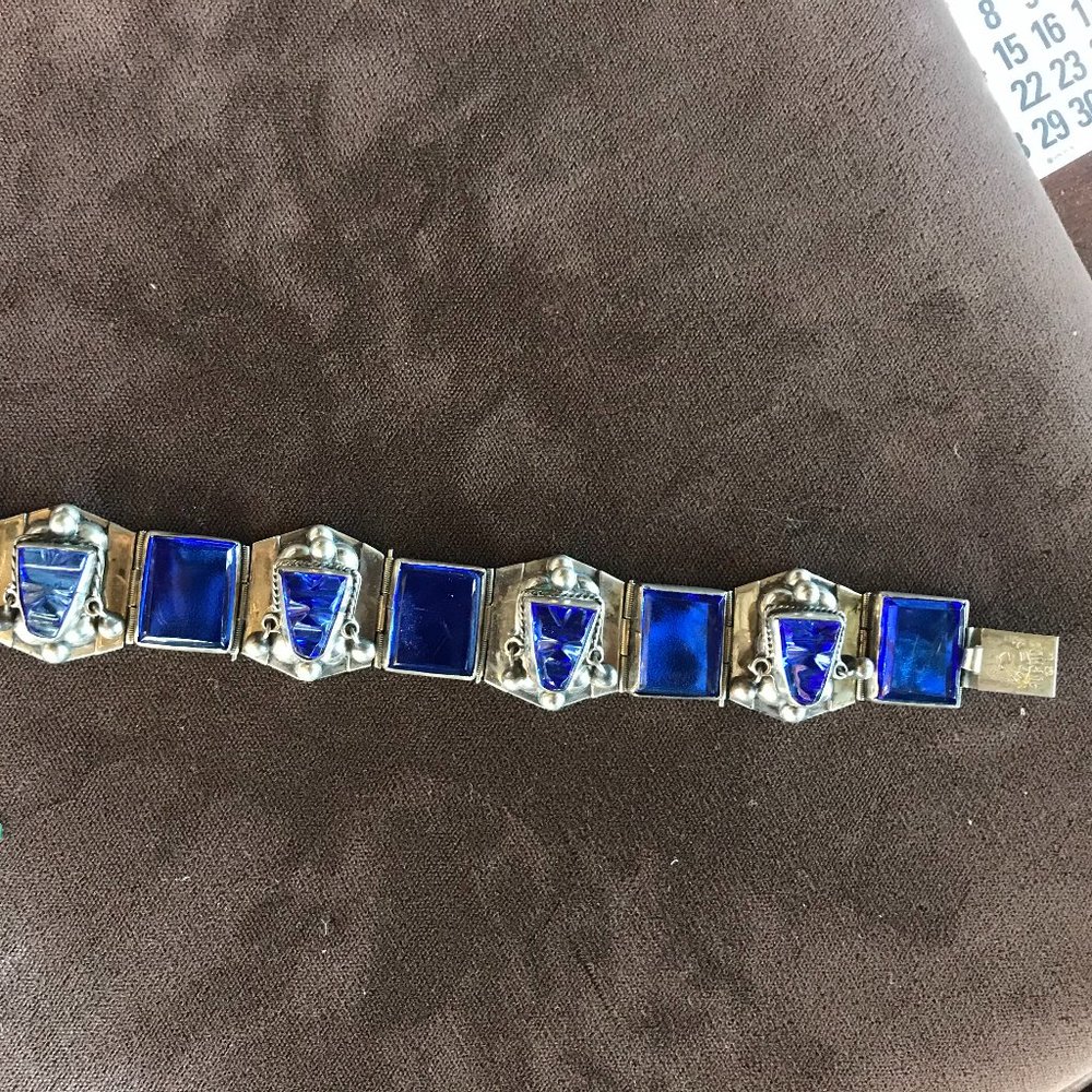 VINTAGE MEXICAN ALPACA PANEL BRACELET